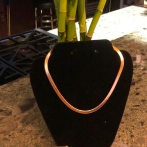 JZ Herringbone Hamilton Gold Necklace